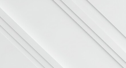 Aufkleber - Abstract White Minimalist Background with Diagonal Lines