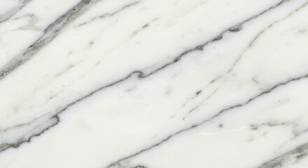 Aufkleber - White Marble Texture Background with Dark Veins