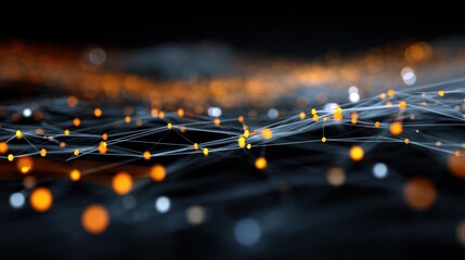 Poster - Abstract digital network graphic