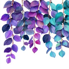 Poster - Eucalyptus leaves with different color