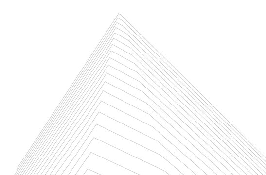 Architectural geometric background 3D rendering