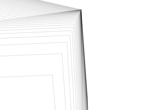 Architectural geometric background 3D rendering