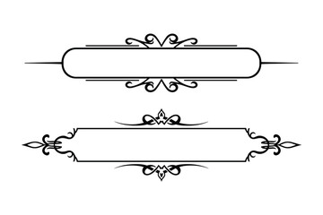 Poster - Ornate Decorative Frames Borders Elegant Design Elements Vector Illustration