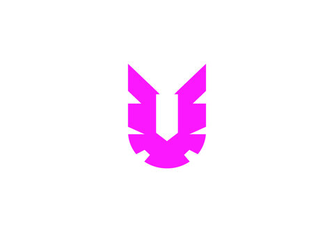 modern U logo with wings idea