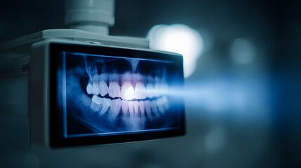 Poster - Digital dental scan capturing detailed tooth image