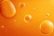 © The Little Hut - Macro close-up of orange liquid bubbles in a vibrant and smooth abstract background with shiny spherical shapes and a bright gradient hue