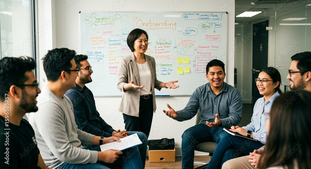 New employees participating in a welcoming and inclusive onboarding ...