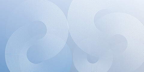 Poster - Abstract blue modern background with circle elements. Digital technology concept. vector illustration
