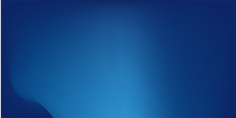Poster - Blue light gradient wall background and floor, Effect cool tone wallpaper, Diffused beam of light.