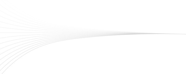 Poster - Abstract gray wave dynamic curve lines on transparent background with flowing particles. Digital energy waves technology concept. Modern backdrop design for business, presentation, banner.