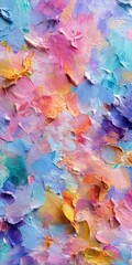 Poster - This vibrant abstract artwork features a blend of pastel hues, showcasing expressive brush strokes that evoke emotions and inspire creativity.