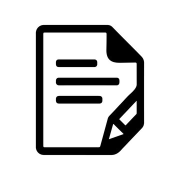Vector icon of a document