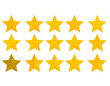 © MSTRazia - Yellow Star Icons for Review and Feedback Systems