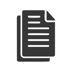 Leinwandbilder - Documents paper sheets icon symbol paperwork notes form information data record copy file illustration vector graphics