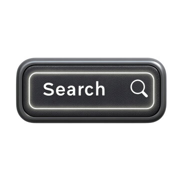 Illuminated Search Button Dark Grey Textured