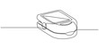© line drawing - Pulse Oximeter continuous one line drawing minimalism design, Continuous one line art drawing pulse oximeter on finger. Digital device to measure oxygen saturation in human, Single one line drawing.