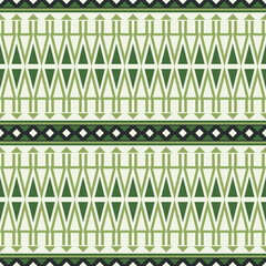 Poster - Geometric Flat Style Tribal Arrow Shape Ornament Seamless Pattern