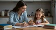 © Tilt - Mother helping daughter with homework