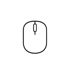 Poster - Computer Mouse Icon: A simple line art illustration depicts a classic computer mouse, showcasing its minimalist design and functionality in black and white.