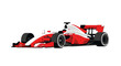 © Suntrimo - Red and White Formula 1 Race Car Vector Illustration on White Background