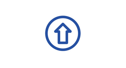 Poster - Blue arrow icon design for interfaces and applications