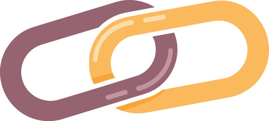 Link chain connection concept vector illustration for business and design