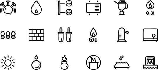Poster - Set of web design icons vector symbols for business media and technology