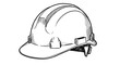 © markusmiller - Detailed hand drawn construction hard hat with front view perspective