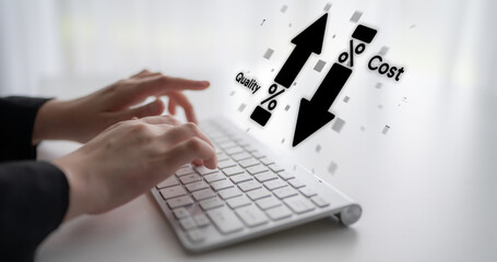 Poster - Digital transformation cuts costs through process optimization, resource efficiency, and financial savings for long-term business success. Latch