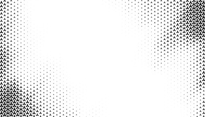 Poster - Black and white abstract geometric pattern with halftone effect for sporty background and jersey design. Fully editable vector element. Vector Format Illustration 