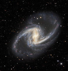 Wall Mural - the great double-barred spiral galaxy ngc 1365 in constellation fornax.