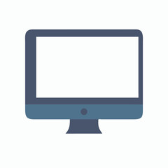 Poster - Modern computer monitor with blank screen