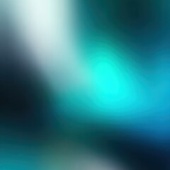 Poster - Abstract gradient turquoise blue teal white colored blurred back