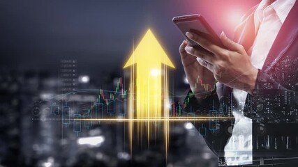 Fototapete - Business growth strategy, growth planning, business expansion, strategic metrics, and innovation roadmap for continued business growth and business success by 2025 and beyond. Muxer
