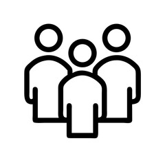 Poster - Illustration of group of people team members staff crowd community users or social network concept