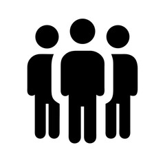 Poster - Group of people icon vector illustration representing team community and social gathering concept design element