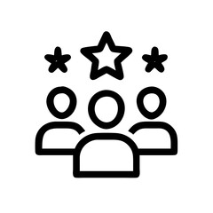 Poster - Teamwork success achievement group with stars leadership collaboration and recognition icon vector