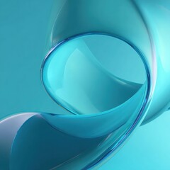 Poster - Abstract design with flowing, translucent shapes.