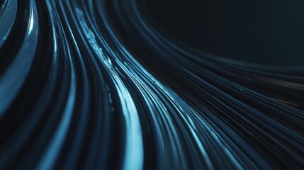 Poster - Abstract design of flowing, interwoven lines.