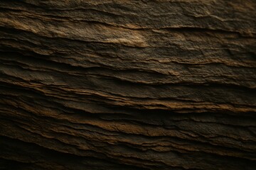 Poster - Textured Layers of Dark Stone with Natural Striations Creating Minimalist Artistic Background