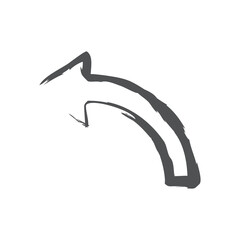 Poster - Black and white vector arrow symbol illustration for business and water tap signs