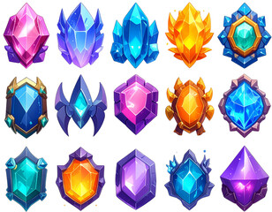 style, concept art, game assets, anime, 2D, high resolution, on a transparent background 
