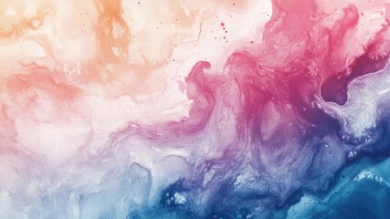 Poster - A close-up view of an abstract painting featuring waves and ripples, perfect for use in designs related to aquatic themes or artistic expressions