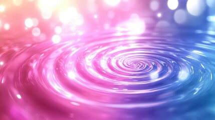Poster - Colorful Abstract Background with Swirling Water and Bokeh Effect