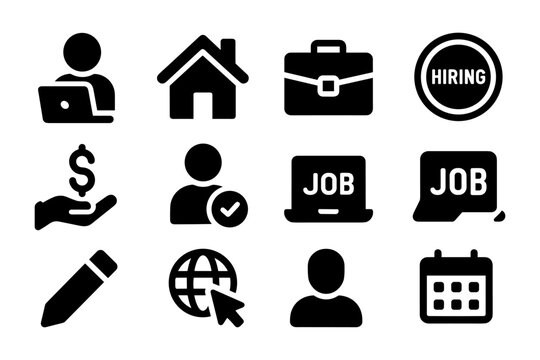 Essential business icons collection for web and mobile design