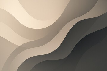 Aufkleber - Neutral colored wavy background with gradient shading for graphic design projects and templates