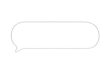Leinwandbilder - Speech bubble frame symbolizing communication, dialogue, and messaging against transparent backdrop