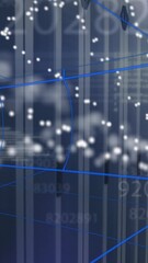 Poster - Animation of data processing and dna strand over server room