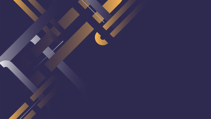 Leinwandbilder - Futuristic Abstract Gradient Backgrounds with Geometric and Minimalist Elements