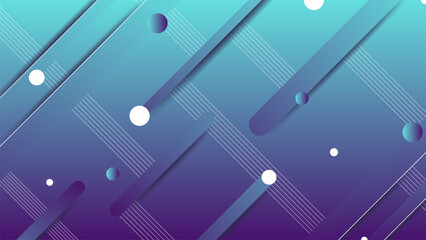 Leinwandbilder - Futuristic Abstract Gradient Backgrounds with Geometric and Minimalist Elements